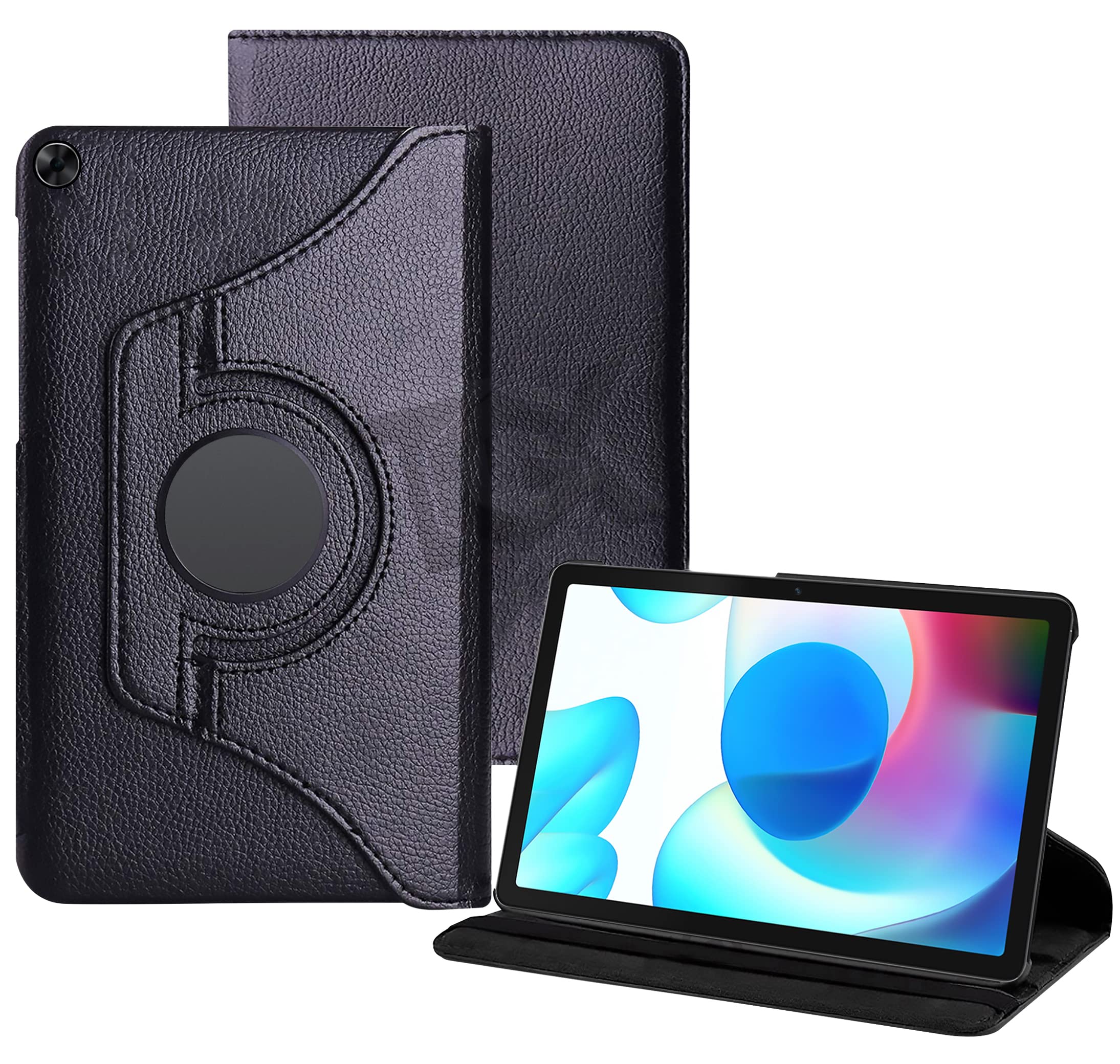 TGK 360 Degree Rotate Leather Stand Case Cover for realme Pad 10.4 inch (Black) (B09NVTJSB5) Amazon Price History, Amazon Price Tracker