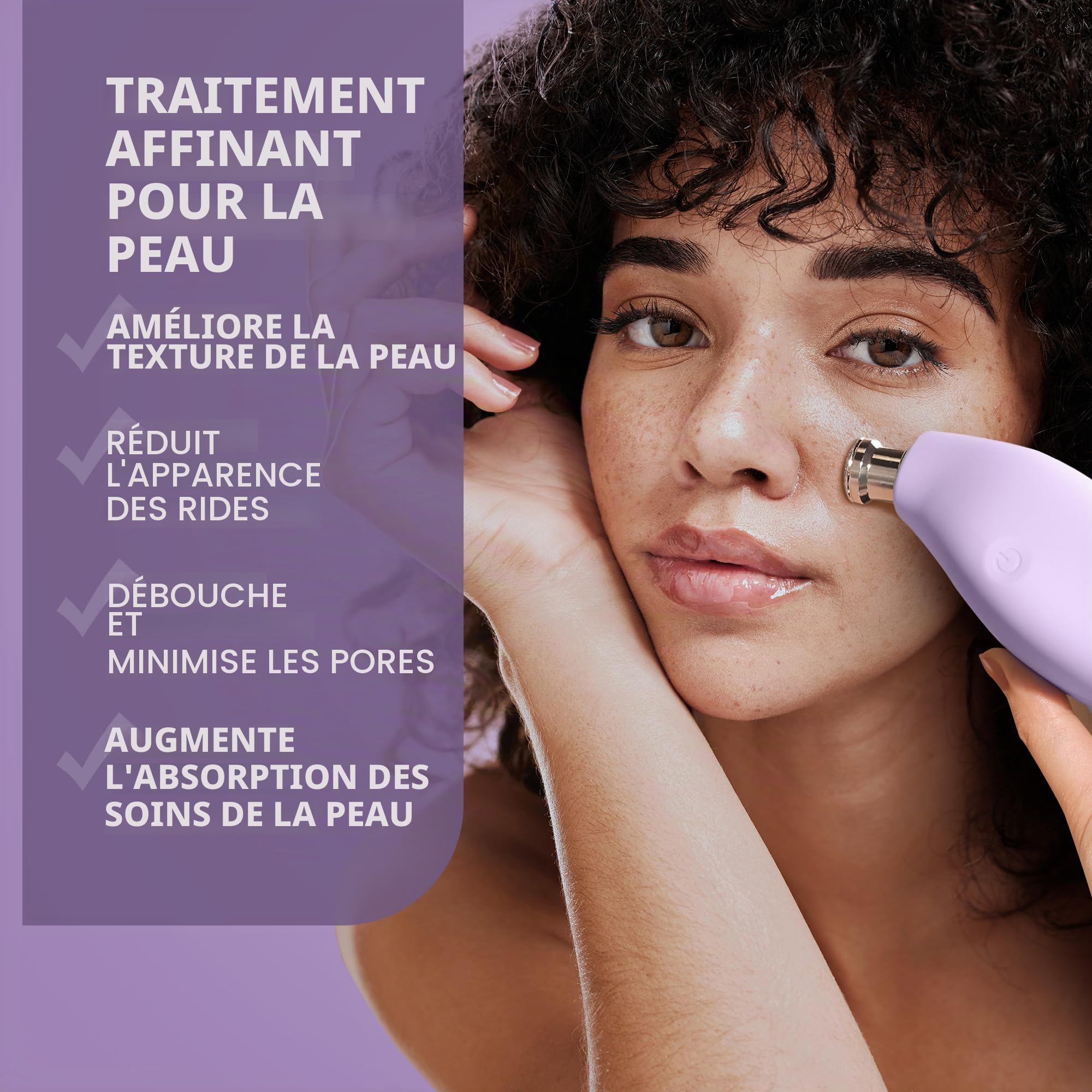 FOREO KIWI derma Appareil dermabrasion visage Extracteur point noir - Skincare - Aspirateur point noir - Extraction sans bandelettes - Tire comédon point noir sous vide
