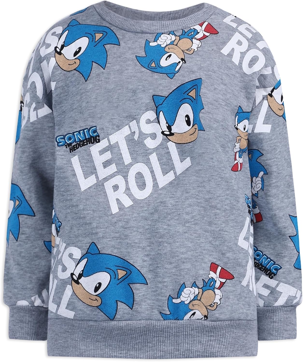 SEGA Sonic the Hedgehog Boys 2 Piece Sweatshirt and Pant Sets for Toddlers and Kids - Image 2