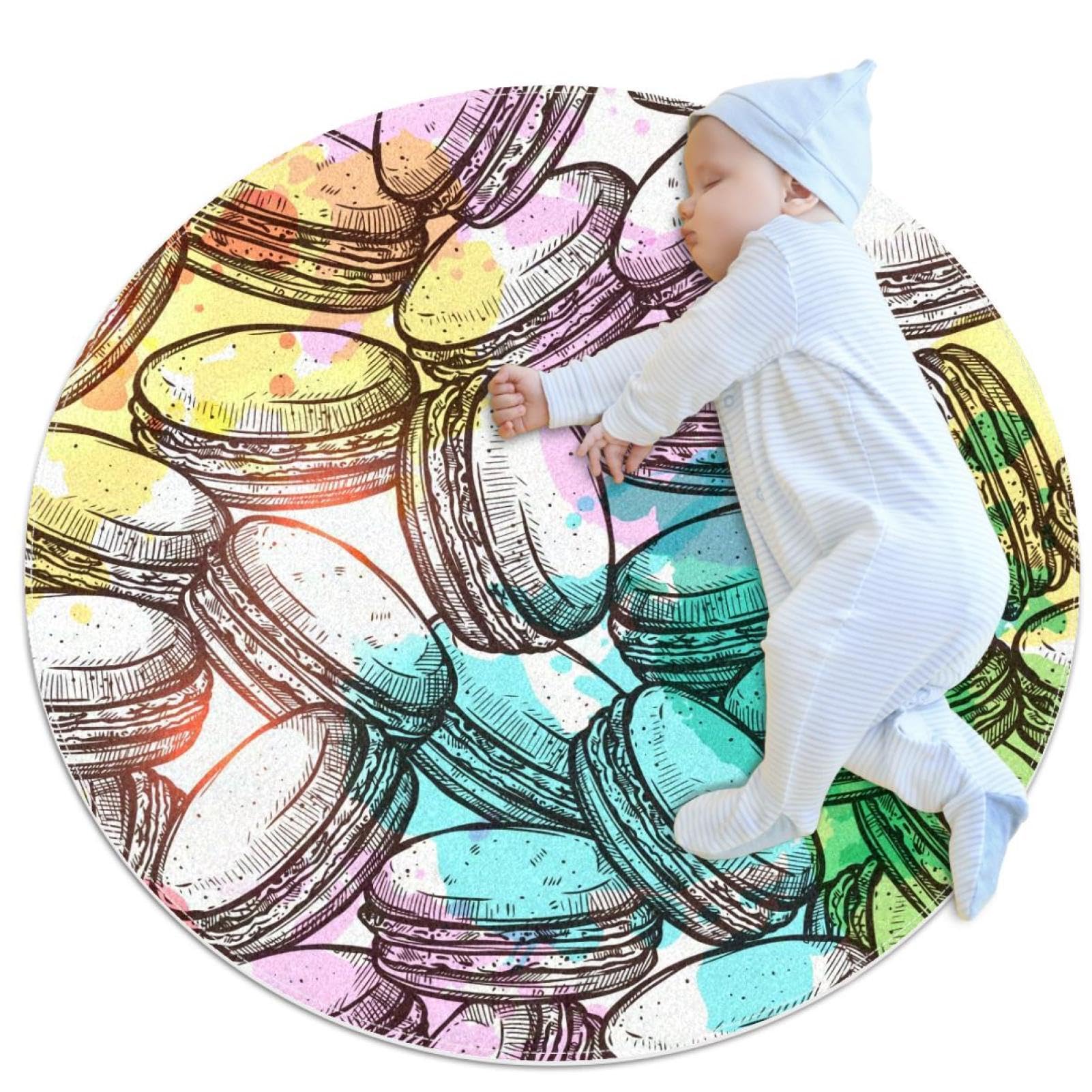 Tapis de salle de bain aquarelle pour créer une ambiance cosy dans une chambre d'enfant