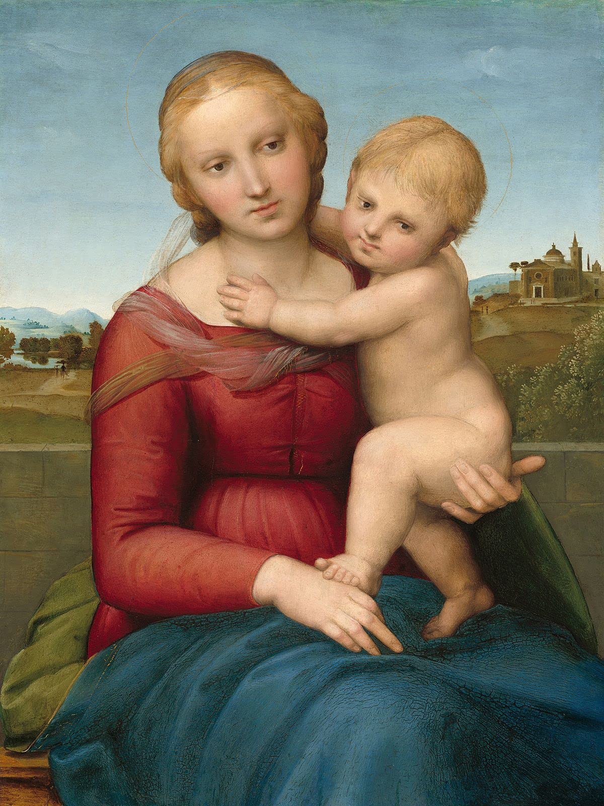 Art Print Cafe – Leinwandbilder Raffaello, The Small Cowper Madonna – 60 x 40 cm