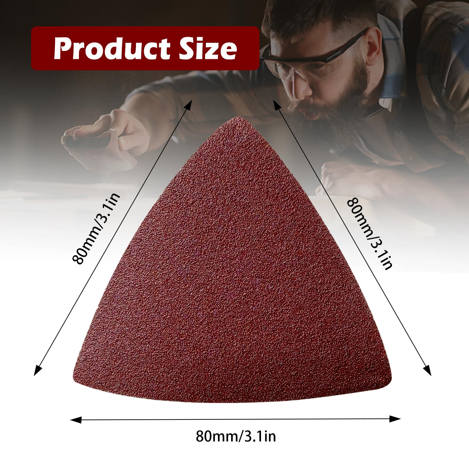 204PCS Oscillating Sandpaper Pads - Triangle Grit Set -3 204PCS Oscillating Sandpaper Pads - Triangle Grit Set -3