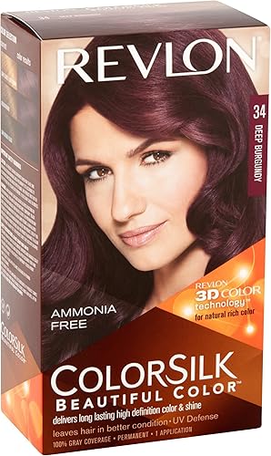 Colorsilk - Tinte permanente para el cabello, color borgoña profundo (34/3 DB) (5 unidades)