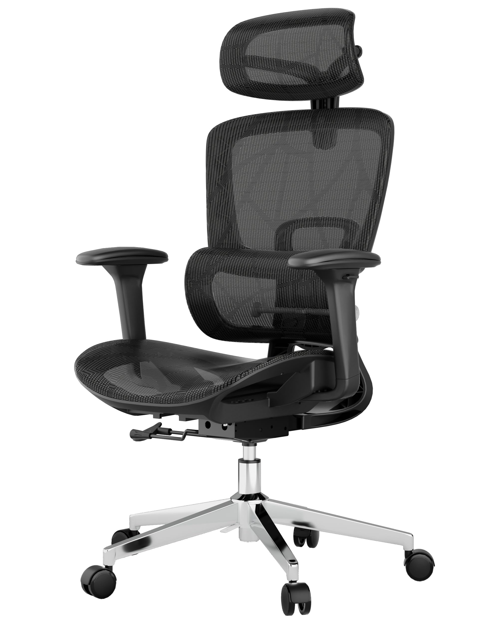 Hadwin Ergonomic Office Chair, Swivel Mesh Computer Chair, 150kg, Black โ image 1