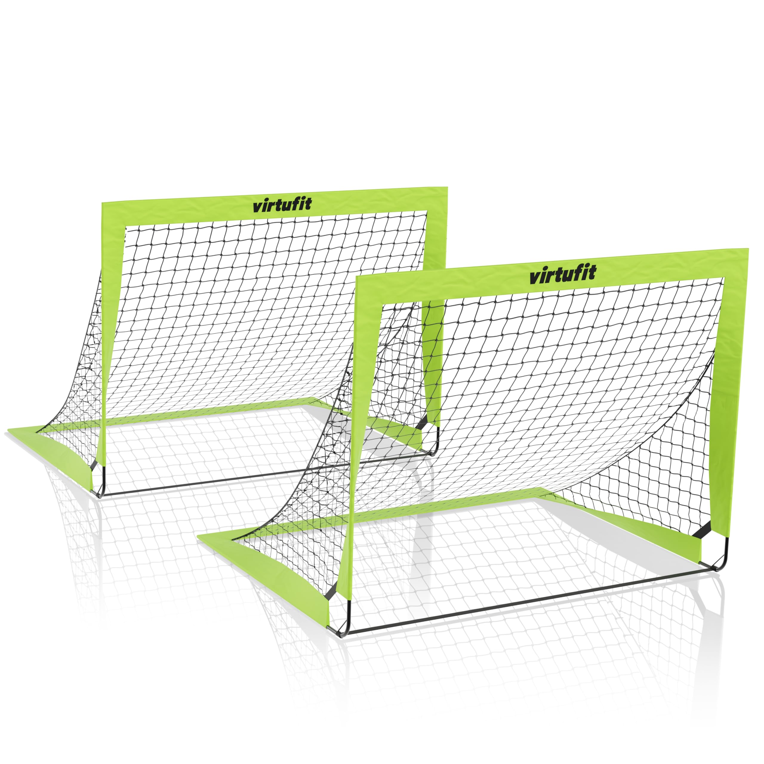 VirtuFit Jeu de buts de football Pop-​Up - Buts de Football - 120 x 90 cm