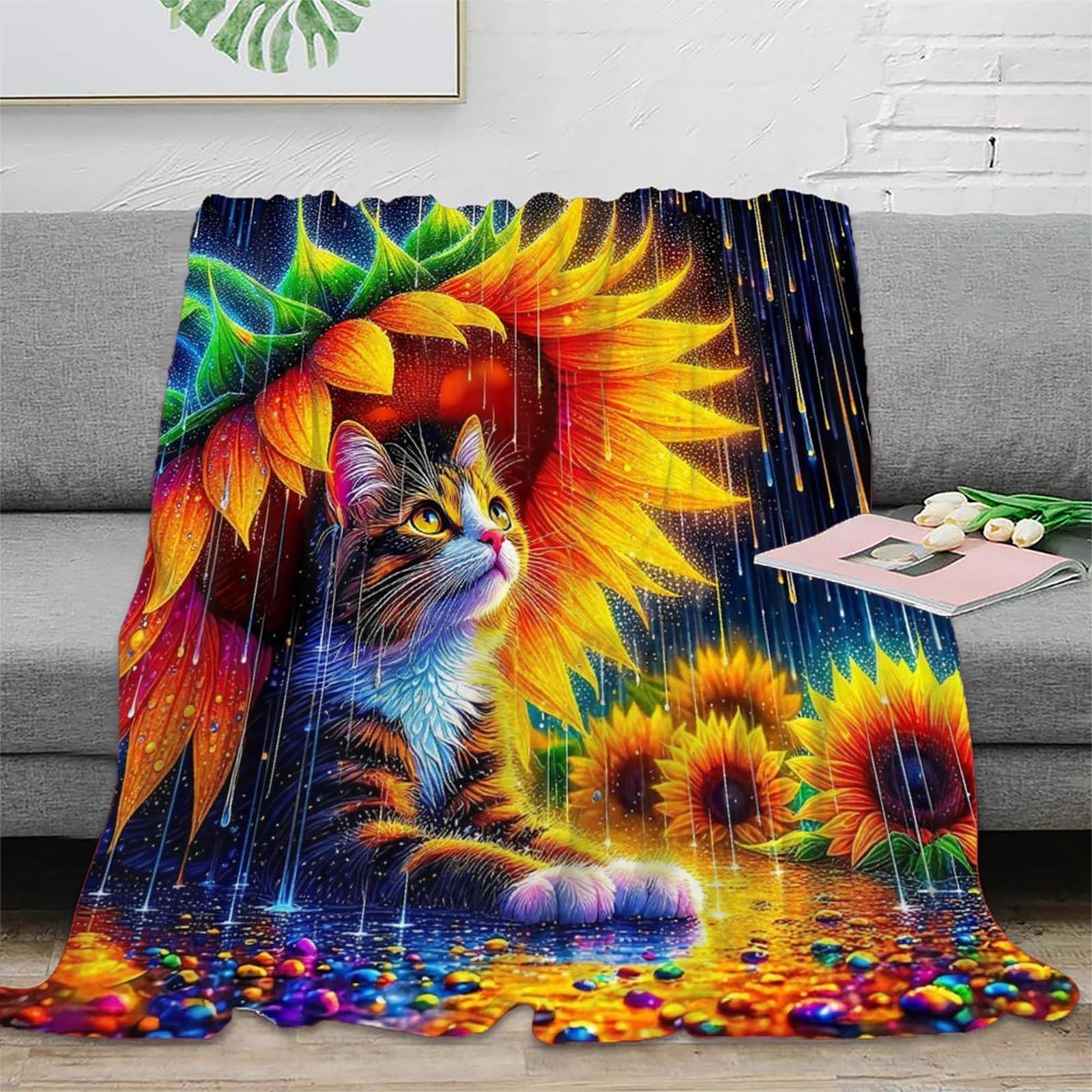 Couverture douillette chat pour un cocon de douceur au quotidien