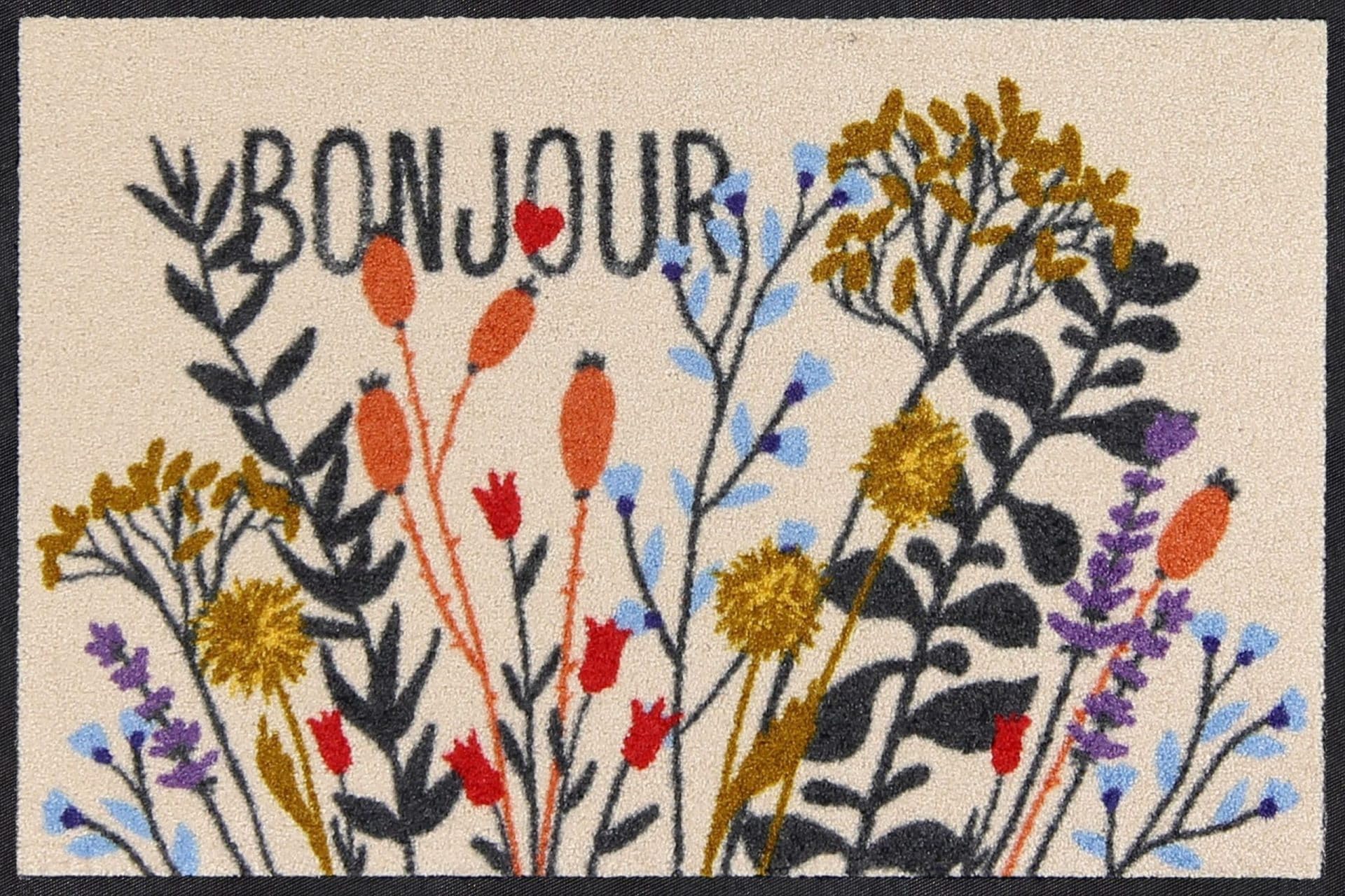 Salonloewe Fussmatte Jardin Neverland I Schmutzfangmatte & Fußabtreter für Innen 50 x 75 cm