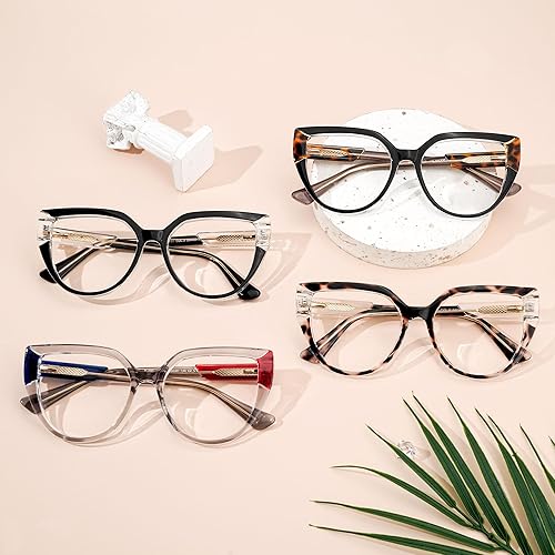 Miniatura 2 de Zeelool Elegante ojo de gato de gran tamaño con lente transparente para mujer Joyce ZJGT550502