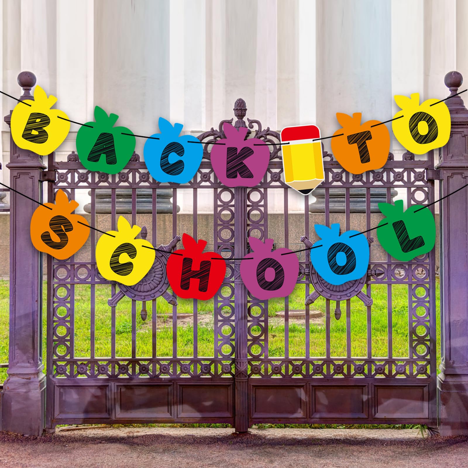 Back to School Banner Ritorno alle Decorazioni Scolastiche Striscione di Bentornato per Decorazioni in Classe
