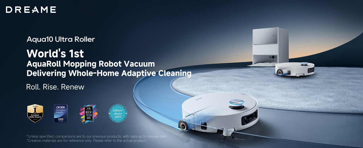【新品同様】DREAME Aqua10 Ultra Roller 本体 Amazon.com - DREAME Aqua10 Ultra Roller Robot Vacuum and Mop