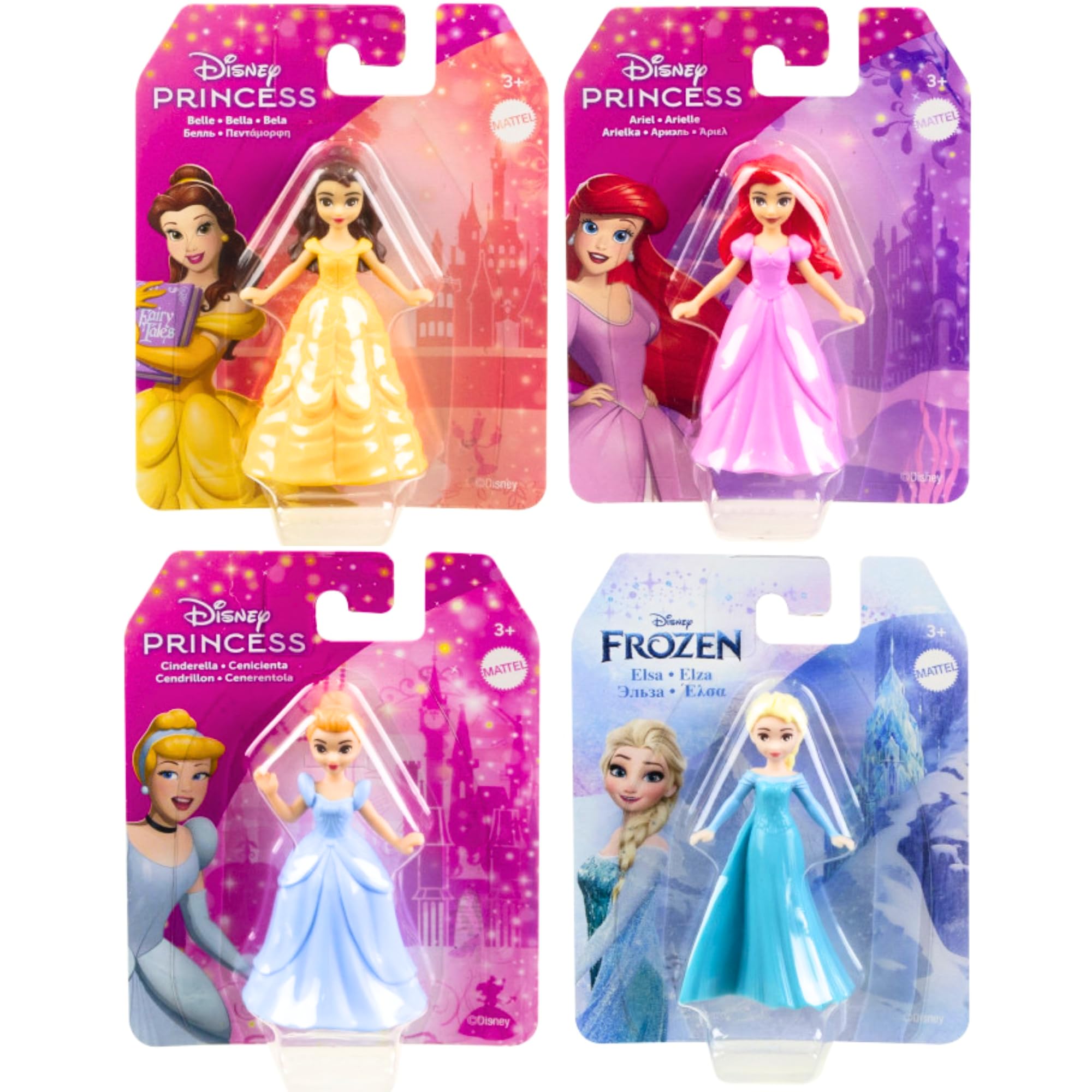 Disney Princess Dolls & Figures - (Set of 4-3" 7cm Figures) โ image 1