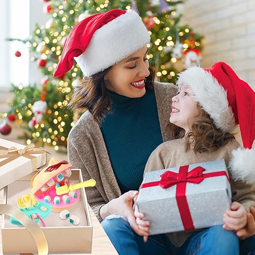 Miniatura 7 de CORPER TOYS Juego de masa de color para dentistas para niños de 4 a 8 años con kit dental de taladro y herramientas de relleno, juego de bricolaje