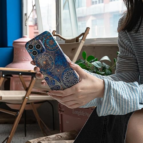 Miniatura 3 de Funda de teléfono para iPhone 14 Pro Max, funda ligera de mandala bohemia para PC, protección contra caídas, funda bohemia para teléfono, soporte