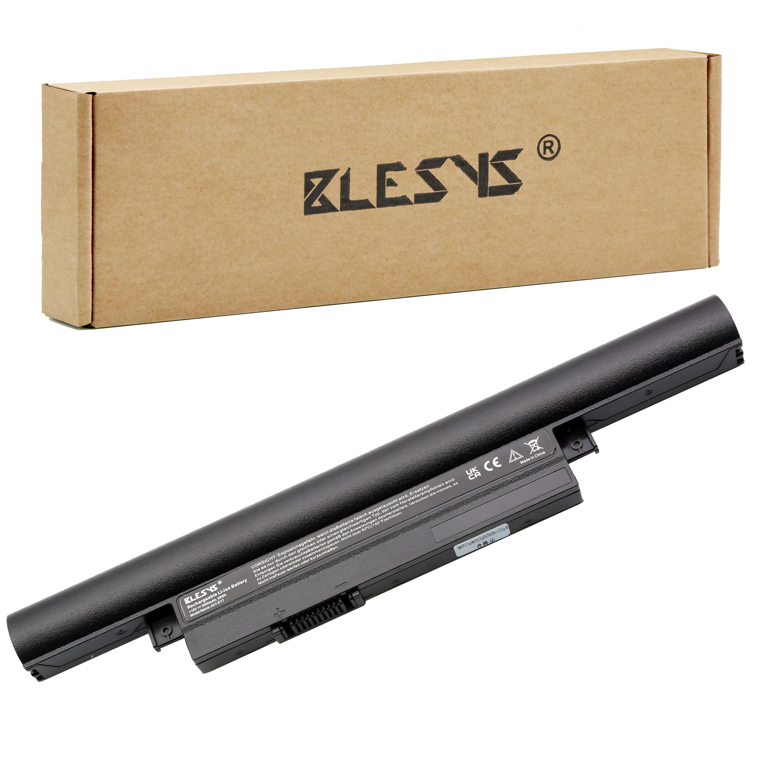 BLESYS 45Wh A41-D17 A42-D17 D17LS9H Laptop Akku für Medion Akoya E7415 E7416 E7419 E7420 E7424 E7426 P7653 P7641 P7644 P7635 P7639 P7649 [15V 3000mAh]