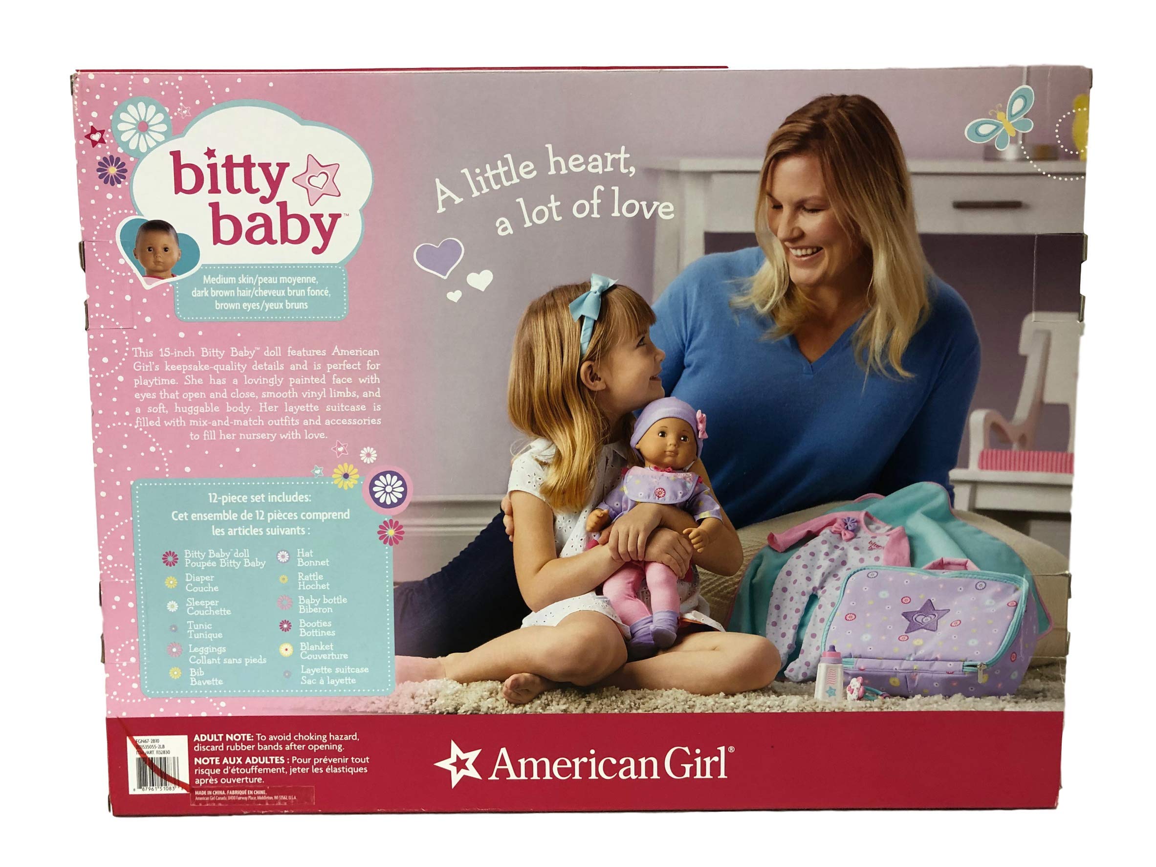 american girl bitty baby 12 piece set