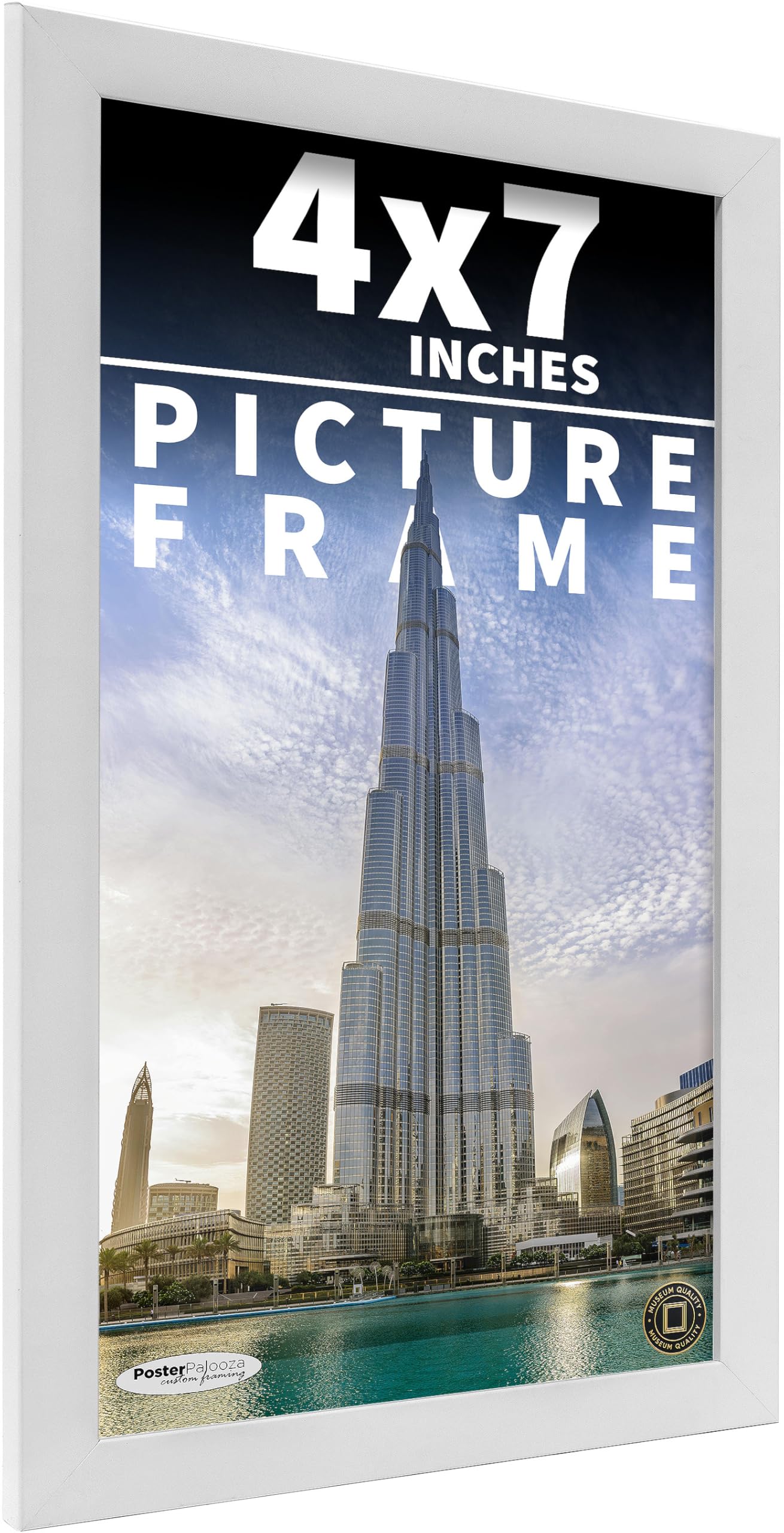 Amazon.com - Poster Palooza 4x7 Inch Frame White Solid Wood