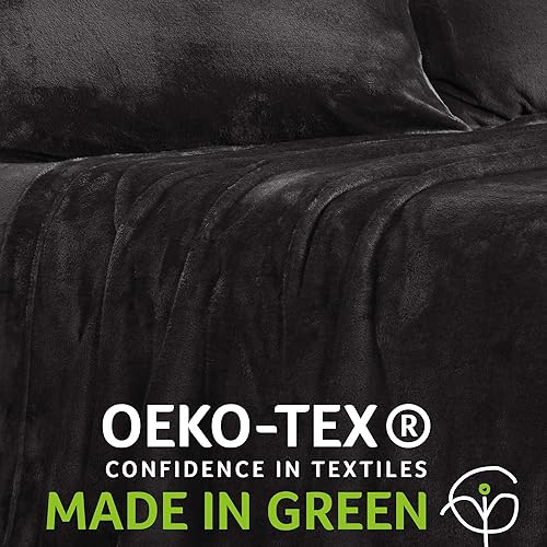 Miniatura 5 de NY Loft Juego de sábanas de microforro polar ultrasuave con bolsillos extra profundos, juego de sábanas de vellón de terciopelo extra suave, forro