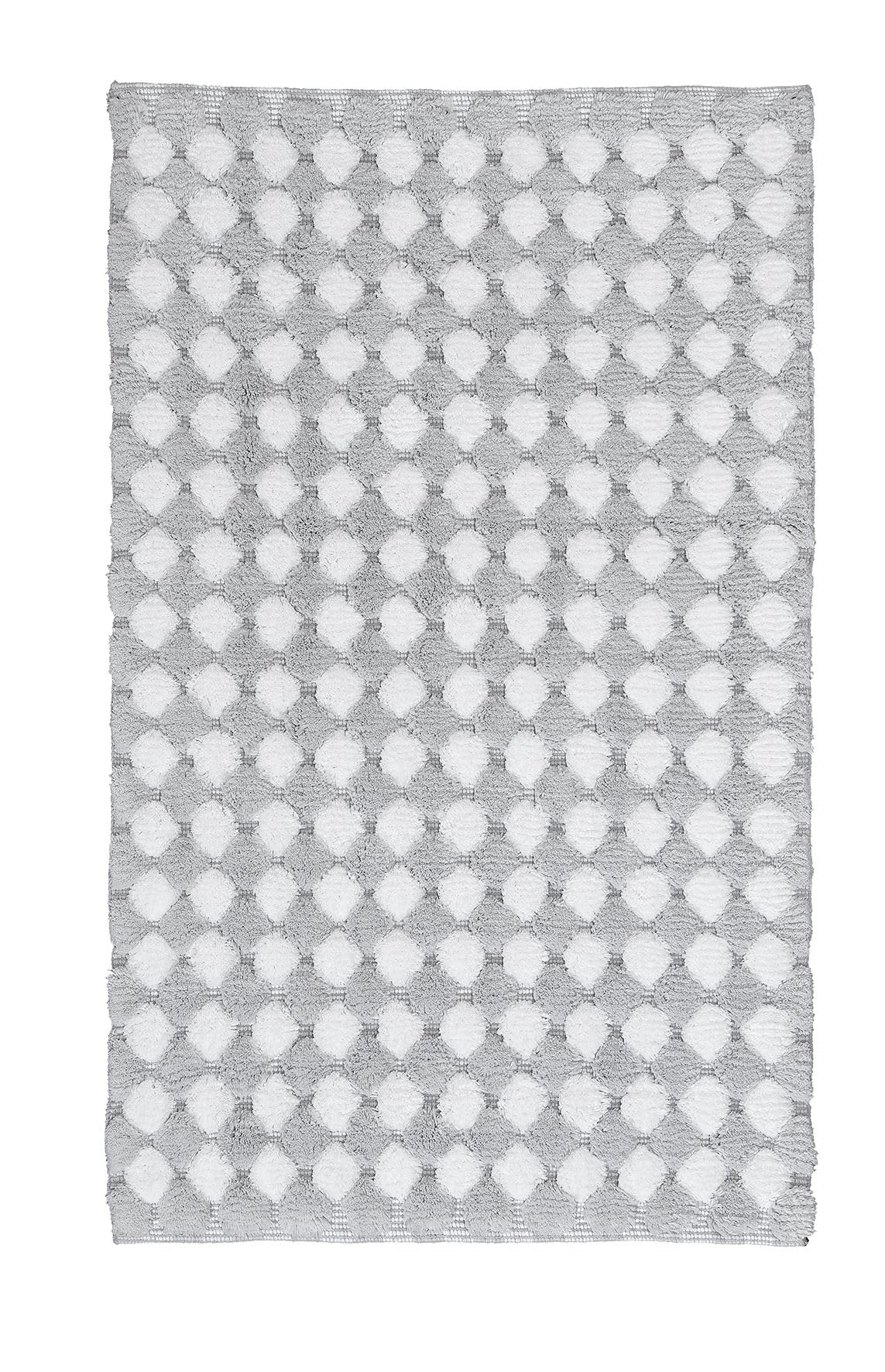 Kleine Wolke Eco Living Merida Natural Cotton Bathroom Rugs 27 6x47 2in Silver Grey