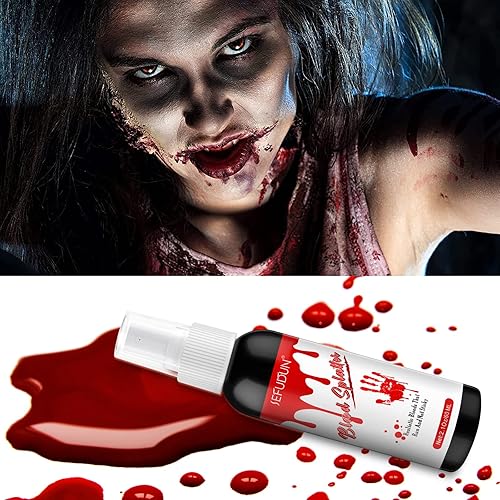Miniatura 6 de Spray lavable de sangre falsa para Halloween, sangre falsa para disfraz de vampiro zombi y monstruo disfraz, el aerosol de sangre falso se utiliza