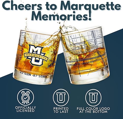 Miniatura 199 de Juego de vasos de whisky de la Universidad de Virginia Occidental (2 vasos de bola baja) – Contiene logotipo de West Virginia Mountaineers a todo