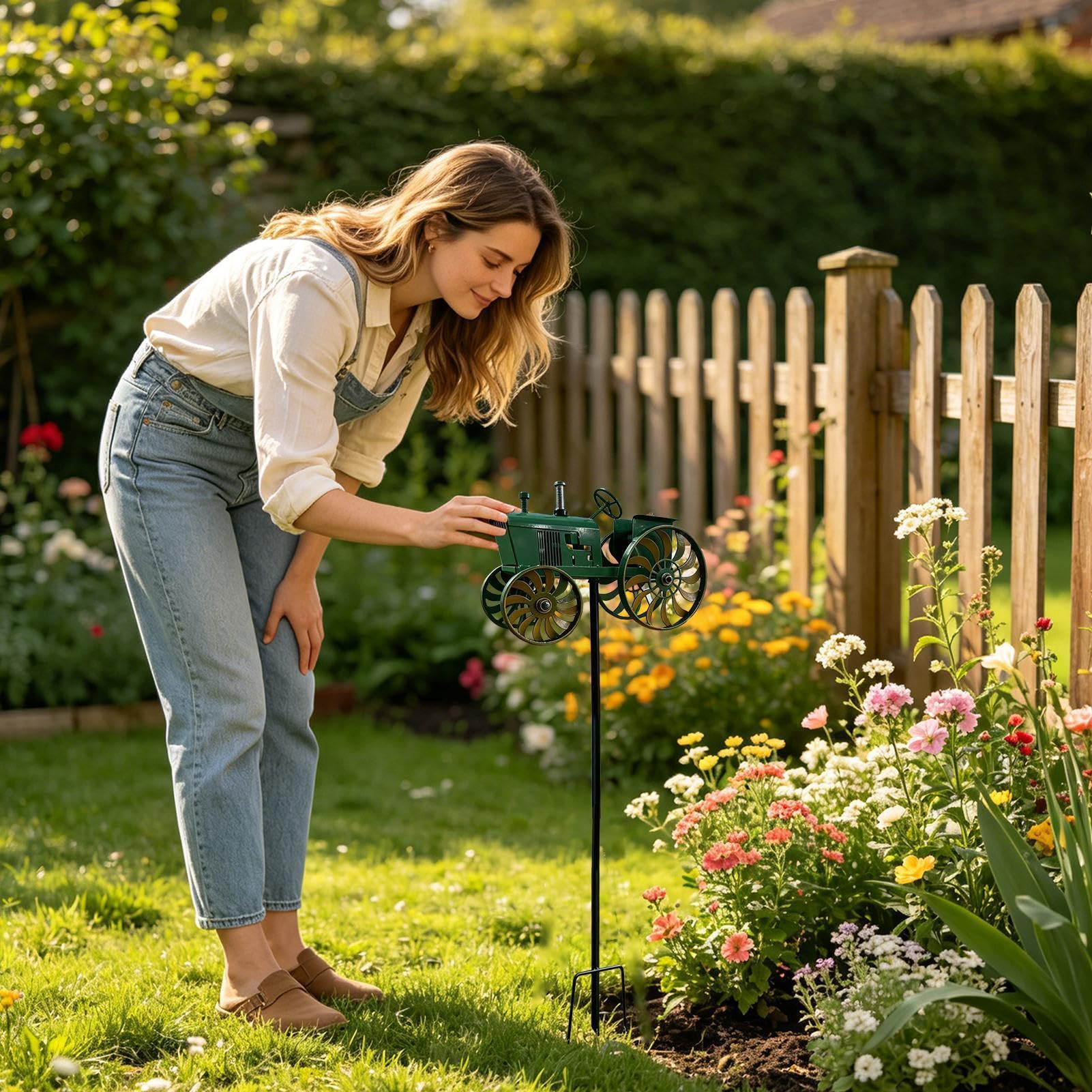 Tourniquet De Jardin À Vent - Antirouille et résistant aux intempéries,Tourniquets à Vent d'extérieur | Idéal pour Cour, Pelouse, Fête, Balcon, Ferme, Campagne, Maisons, Paysage Et Extérieur