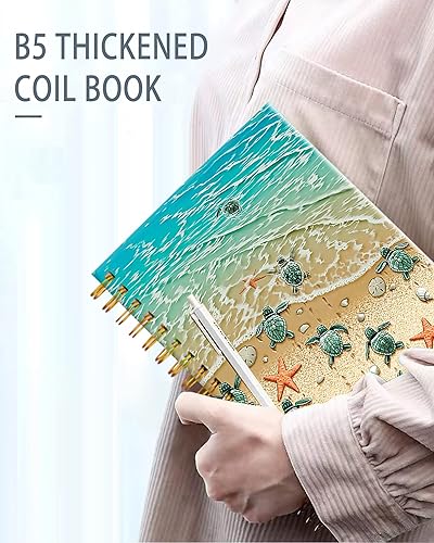 Vista 15 de iampanda Cuaderno con espiral, encuadernación de doble alambre fuerte con papel de primera calidad para niñas y mujeres, 60 hojas A5, cuaderno