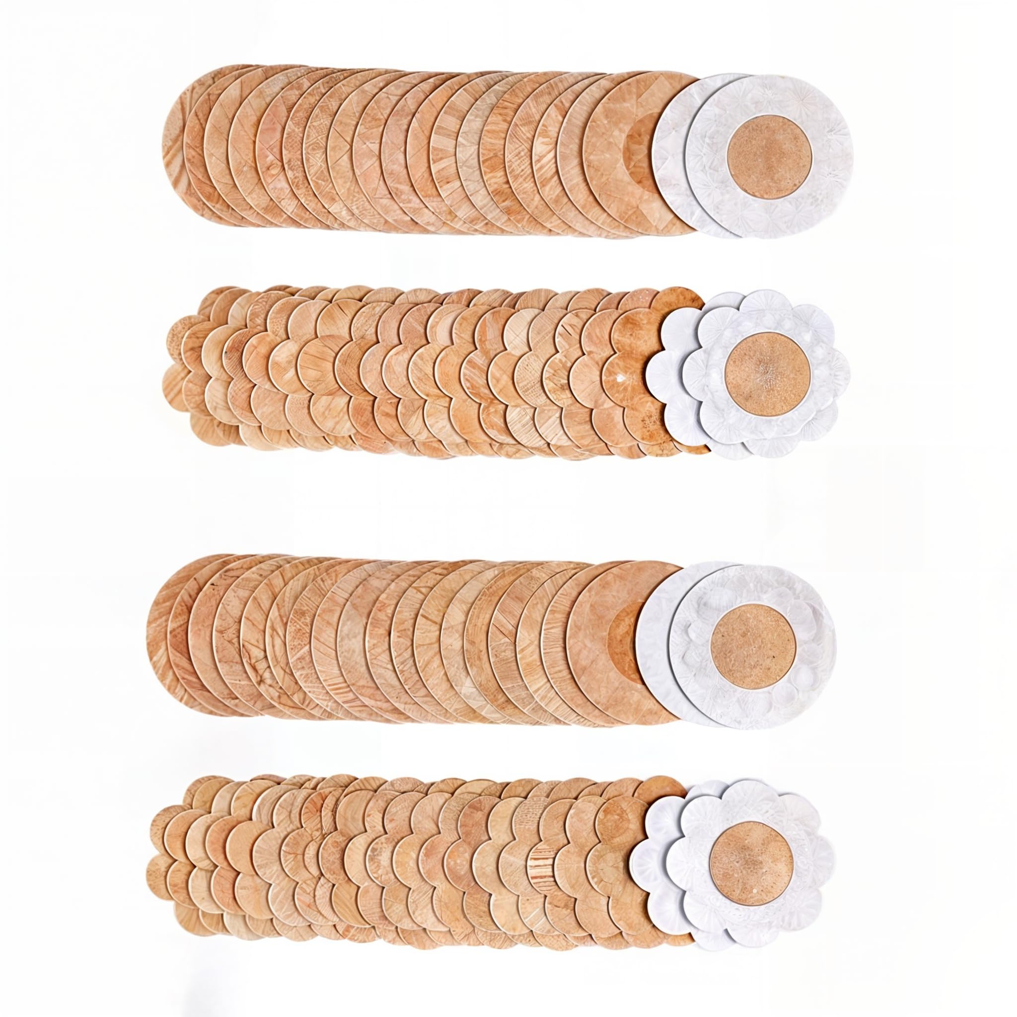 40 Pcs Nipple Covers Disposable Nipple Breast Covers for Women Breast Pasties Nipple Cover Sticker Flower and Round Pasties (20 Pairs)-image-43