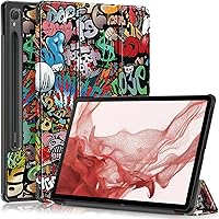 Vista 12 de Funda para Galaxy Tab S9 de 11 pulgadas, versión 2023, ligera, delgada, cubierta de soporte para SM-X710/716B/718U con función de apagado