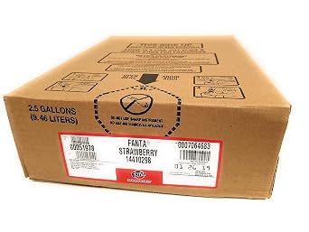 Fanta Strawberry 2.5 Gallon Bag in Box Soda Syrup