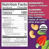 Vista 2 de Wilderness Poets, Mantequilla de anacardo orgánica, cruda, vegana, paleo, sin azúcar añadida, 16 onzas (paquete de 1)