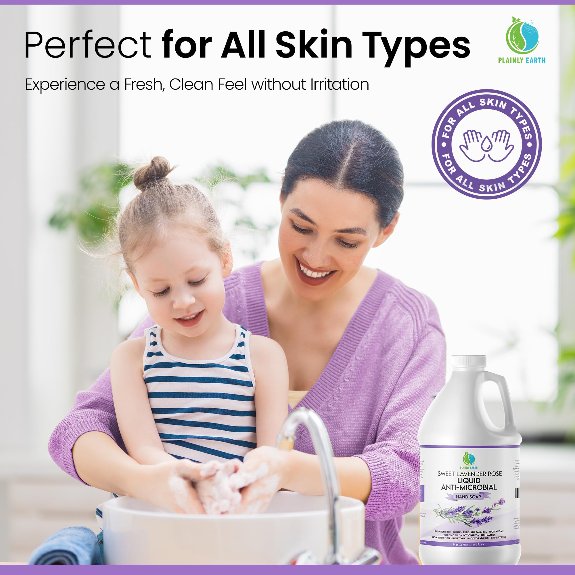 Sapone liquido antimicrobico per le mani, 170 ml, ricarica antibatterica per sapone per le mani Cruelty