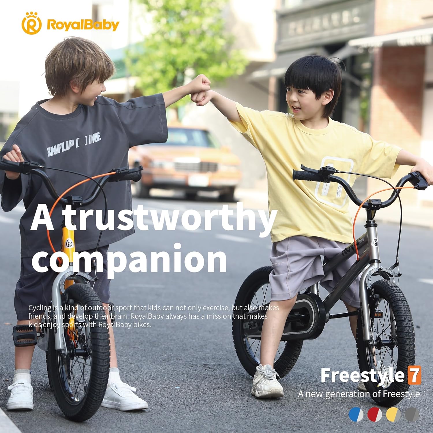 RoyalBaby Kids Bike with Dual Handbrake for Beginners,12 14 16 18 20 Inch Bicycle for Boys & Girls Ages 3-10 Years 7 RoyalBaby Kids Bike with Dual Handbrake for Beginners,12 14 16 18 20 Inch Bicycle for Boys & Girls Ages 3-10 Years - Image 5