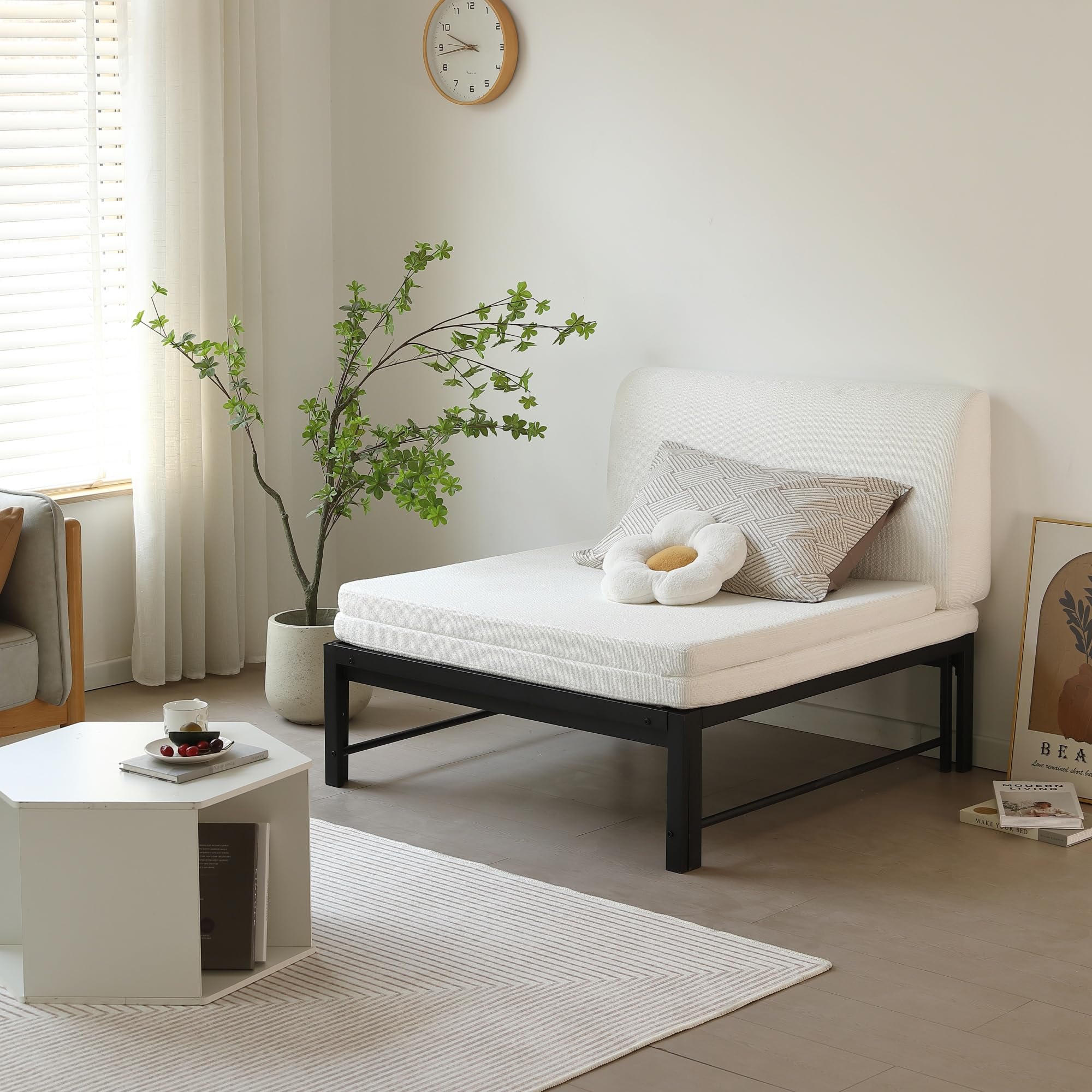 Amazon｜ディベッド ソファベッド シングル パイプベッド 伸長式