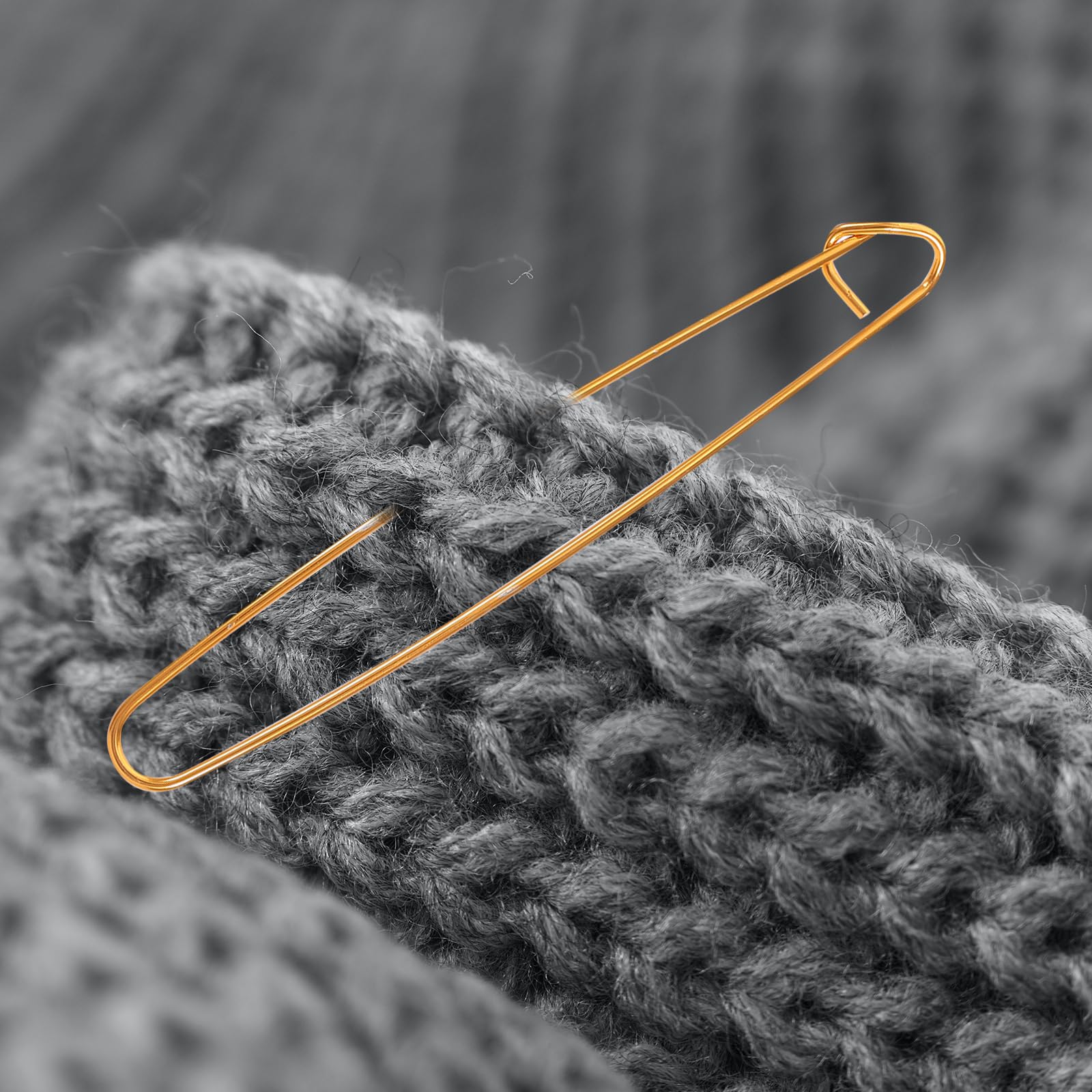 Lot de 100 marqueurs de mailles en métal pour tricot, 2,2 cm, marqueurs de mailles colorés en forme d'ampoule, épingles à nourrice assorties en forme de poire pour travaux manuels, couture de