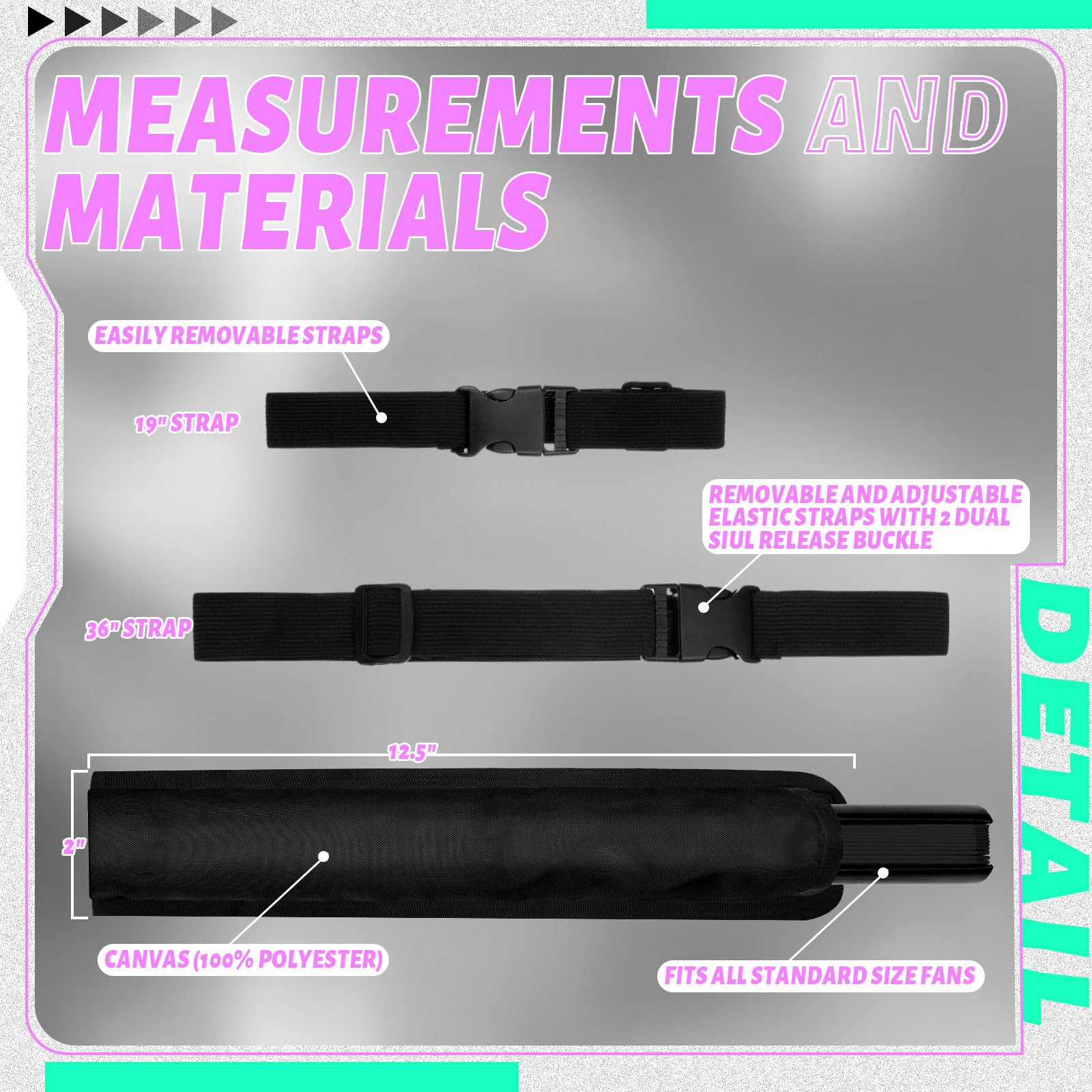 Cosblank Summer Rave Fan Holster Rave Fan Holder Folding Hand Pouch Foldable Sleeves with Waist Belt for Thigh Party(Classic Style)