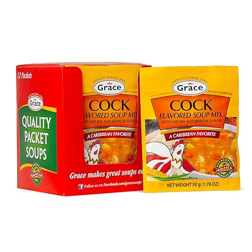 Mezcla de sopa de pollo saborizada Grace, 1.76oz (12unidades)