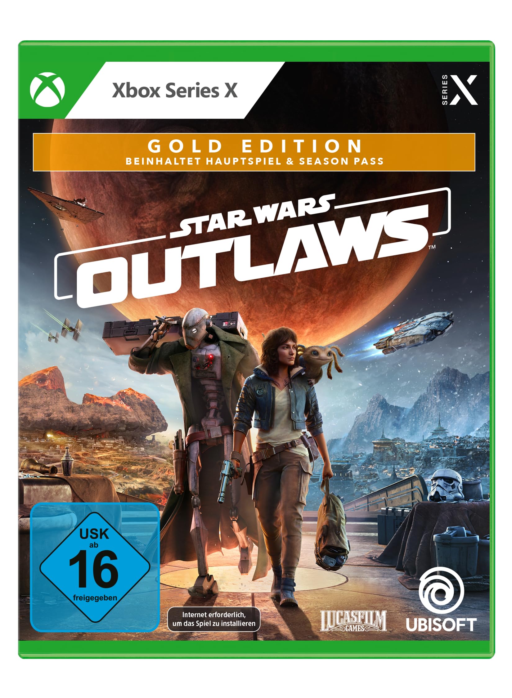 Ubisoft Star Wars Outlaws - Edición dorada (incluye pase de temporada y früheren Zugang) - [Xbox Series X]