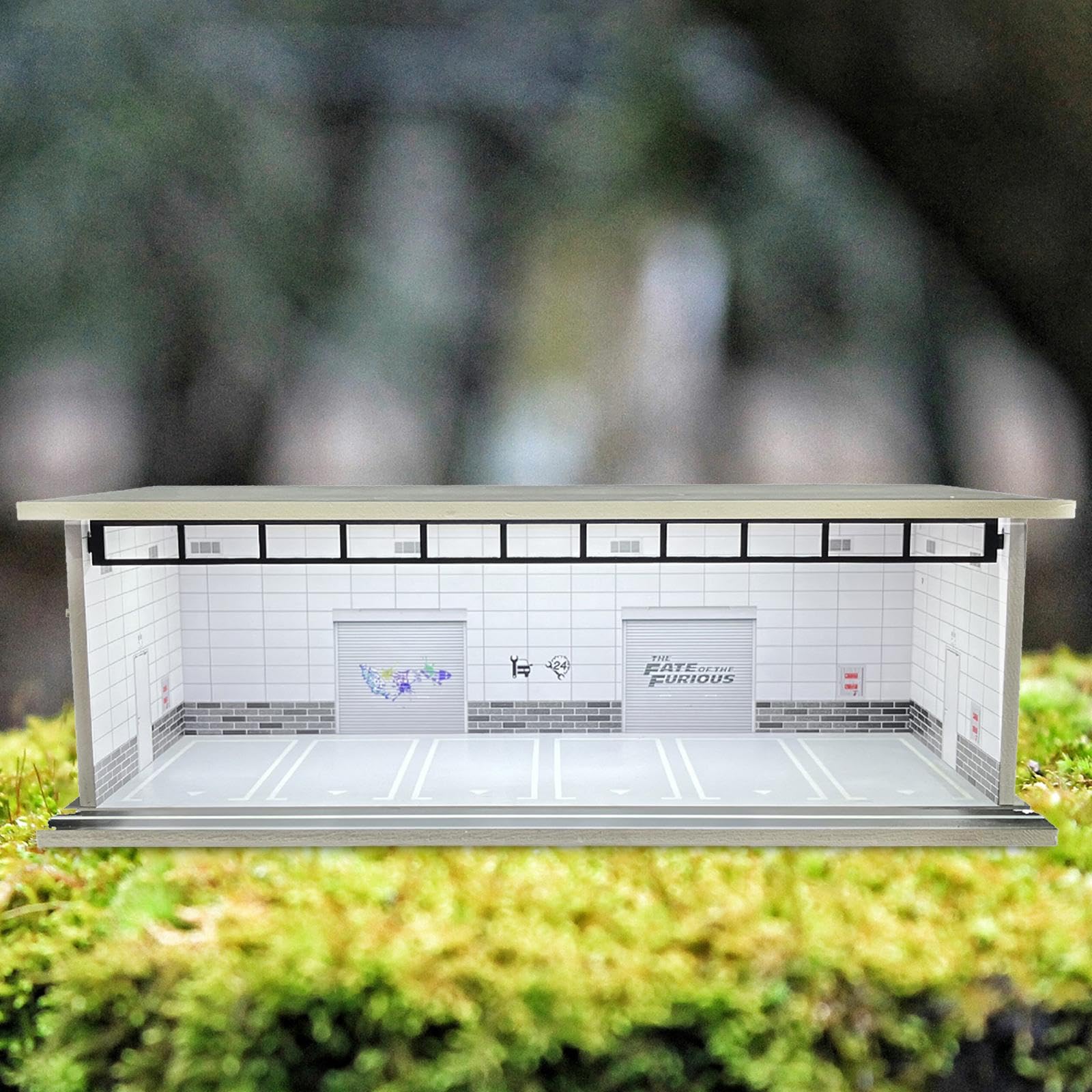 Modellauto Vitrine 1/64 Modellauto Sammelvitrine mit LED Beleuchtung Staubschutzabdeckung Ausstellungsbox Diorama Aufbewahrung Aus PVC Acryl F, Style F