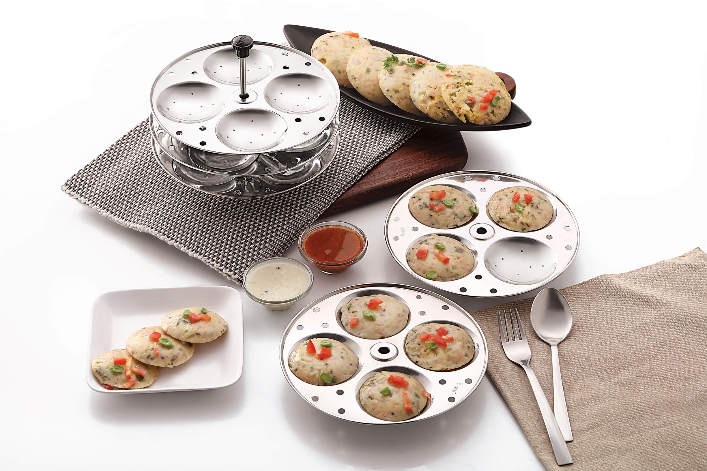 Amazon.com: Komal Stainless Steel Idly Stand Suitable for Outer
