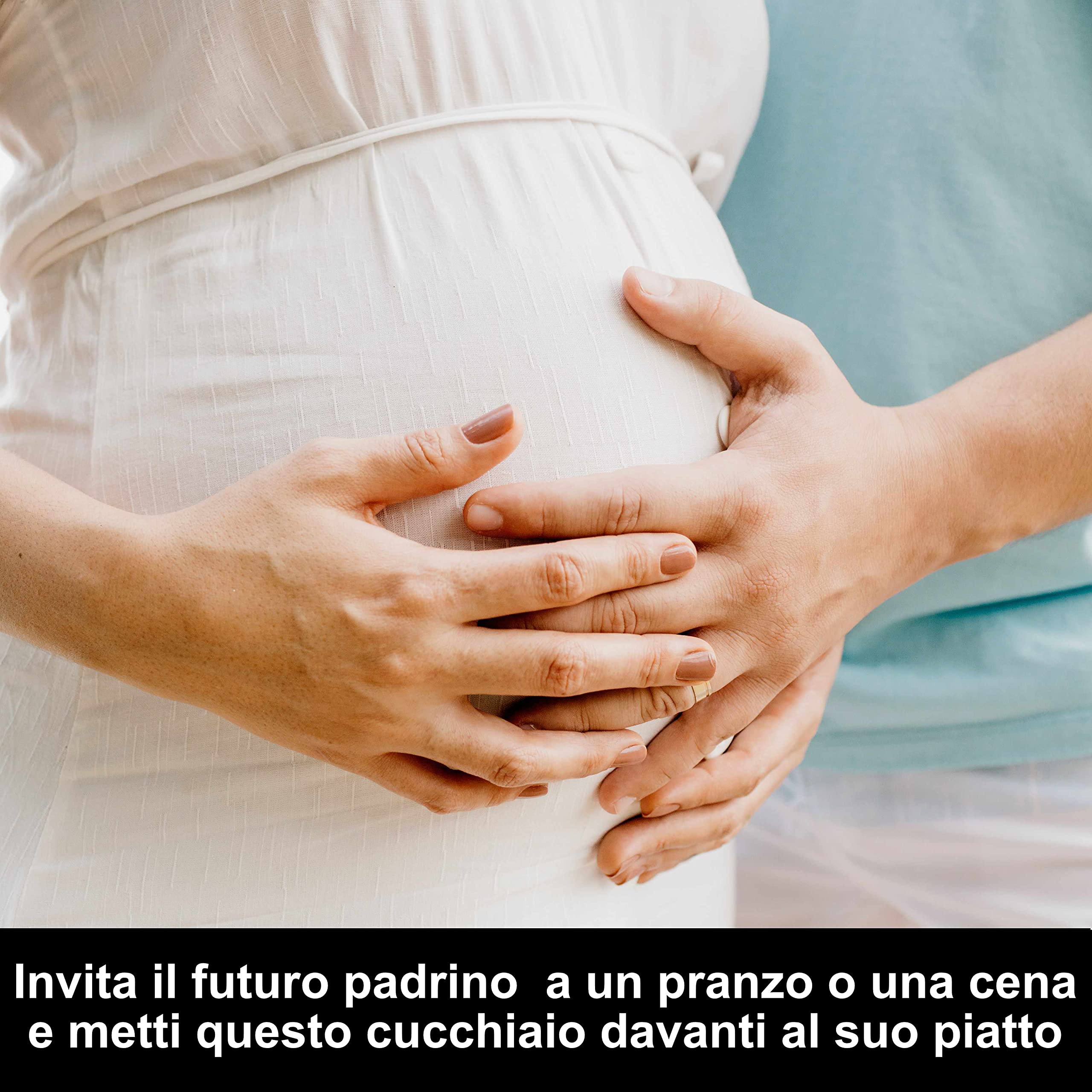 Cucchiaio per annuncio Gravidanza per nonno, idea regalo originale e personalizzato per futuro nonno, annuncio insolito nascita del bambino, cucchiaino da caffè/dessert con scatola da regalo