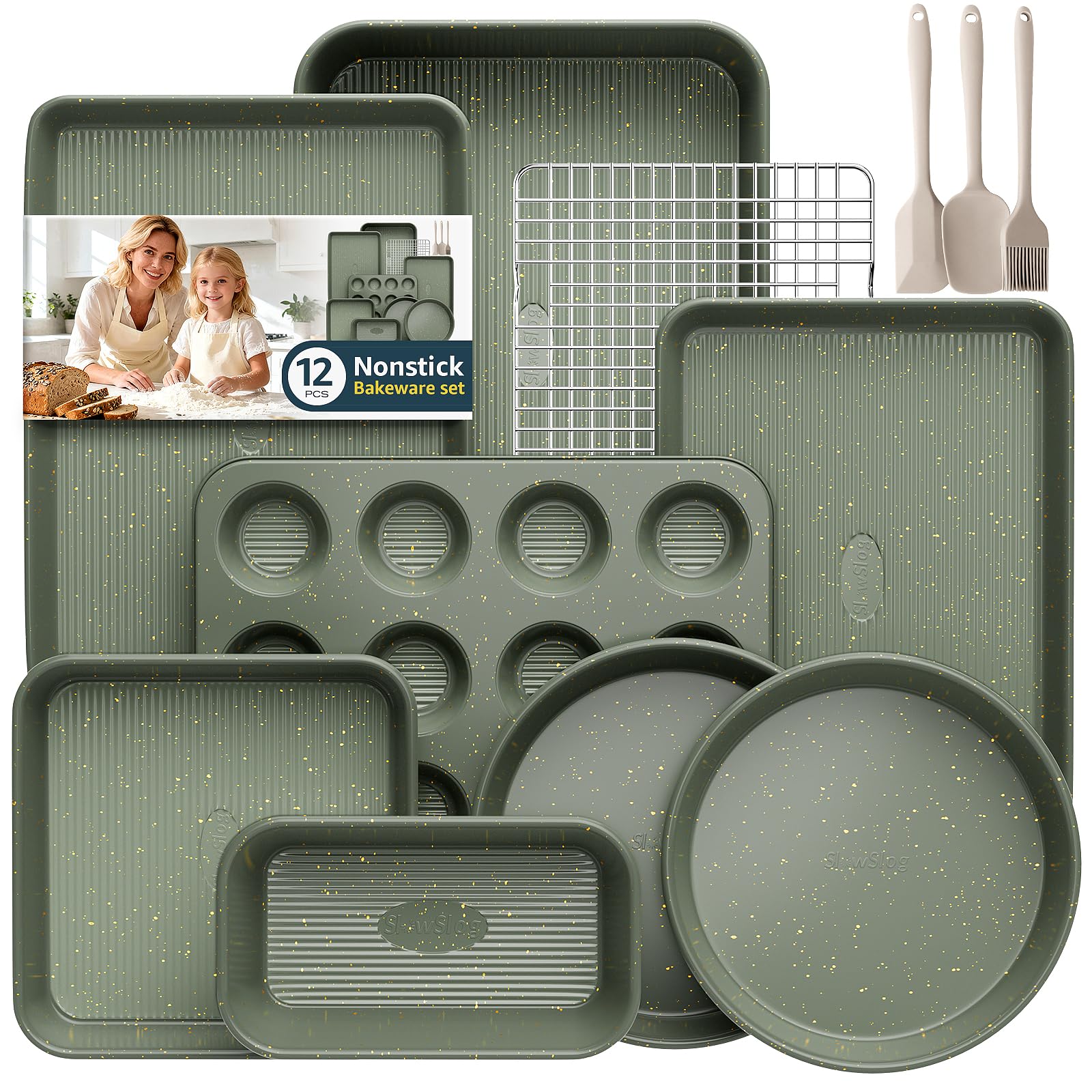 Slow Slog 12-Piece Nonstick Baking Set