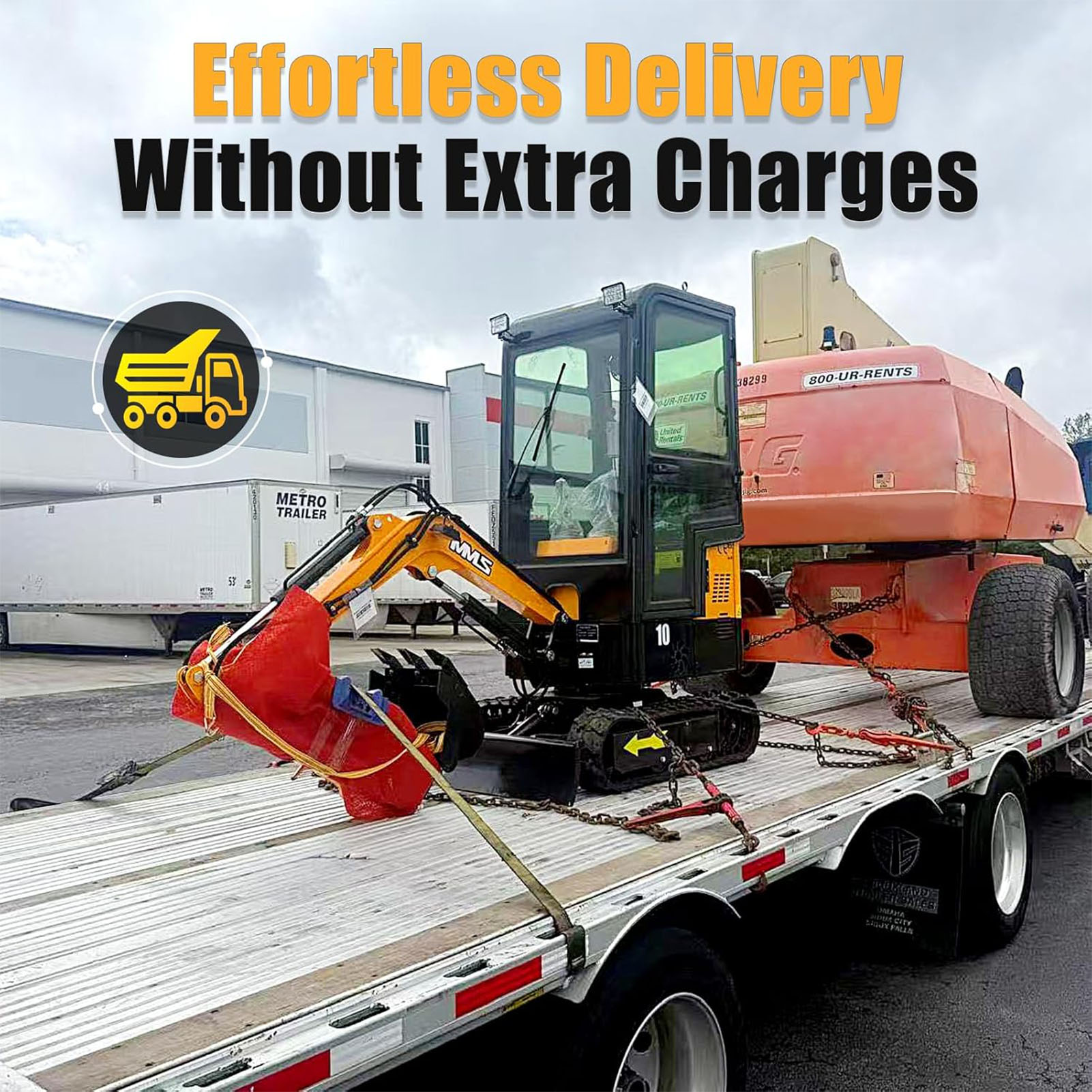 Amazon.com : MMS 1 Ton Mini Excavator with Enclosed Cab, Hydraulic