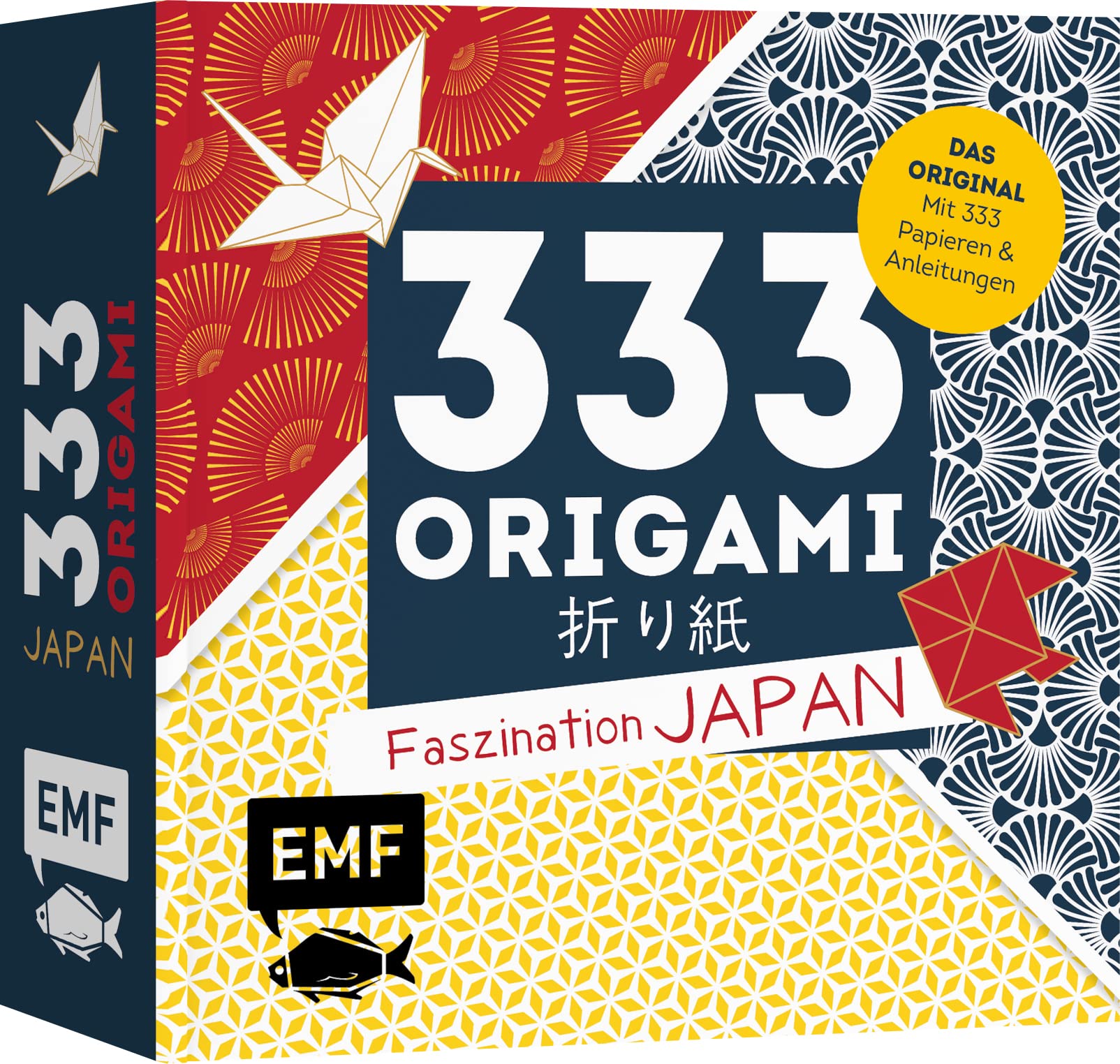 333 Origami - Faszination Japan: Mit Anleitungen und 333 feinen Papieren - von floralen bis traditionellen Mustern