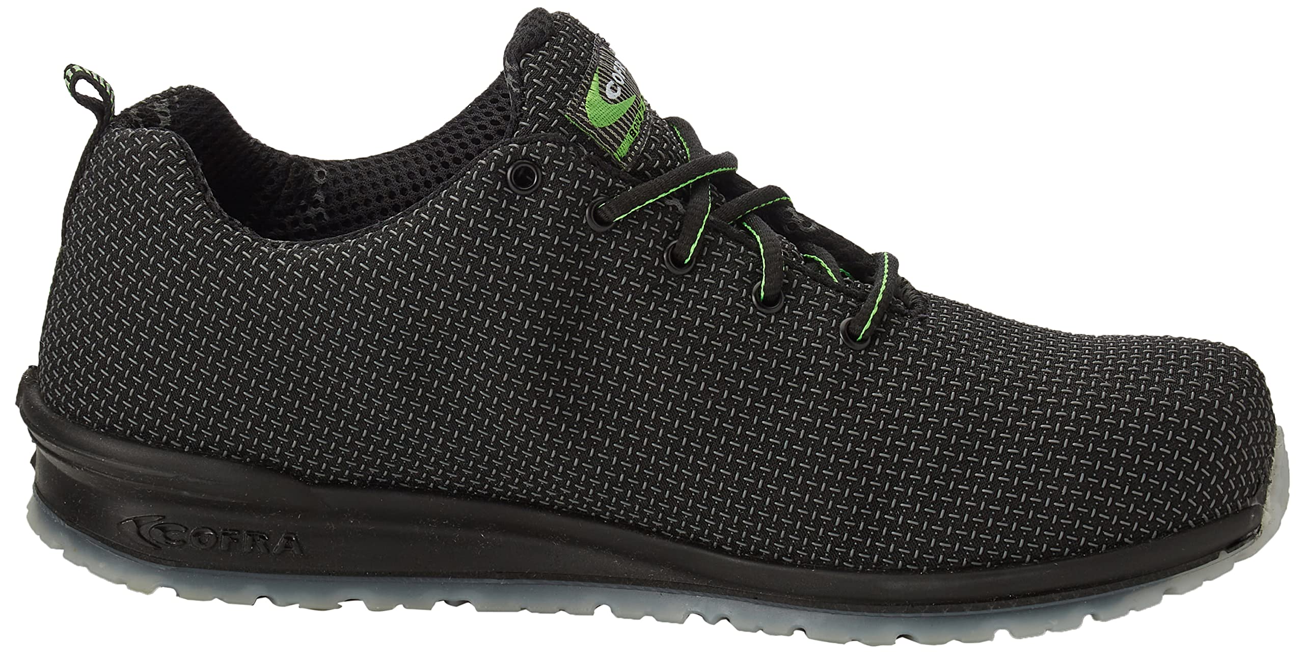 COFRA. Zapato bajo negro de seguridad Monti S3 SRC diferentes tallas, Negro, 43 EU