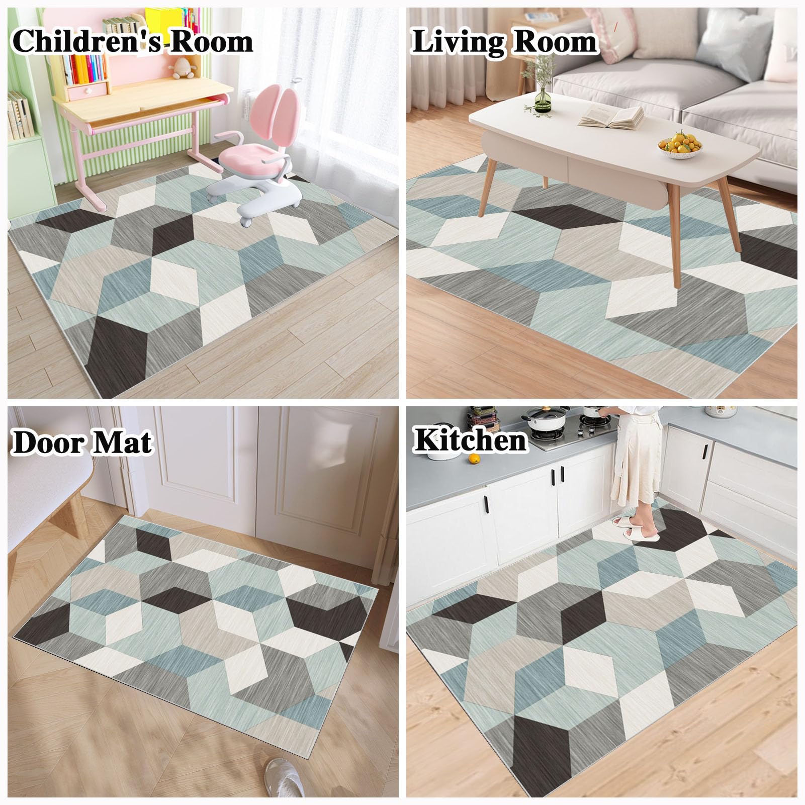 70 x 100 cm Heavy Duty Office Chair Mat for Carpeted Floor Computer Gaming Desk Chair Mat for Carpet Hard Floor Protector Mat for Rolling Chair Carpet Protector Chair Mat Floor Mat for Office Chair - Image 7