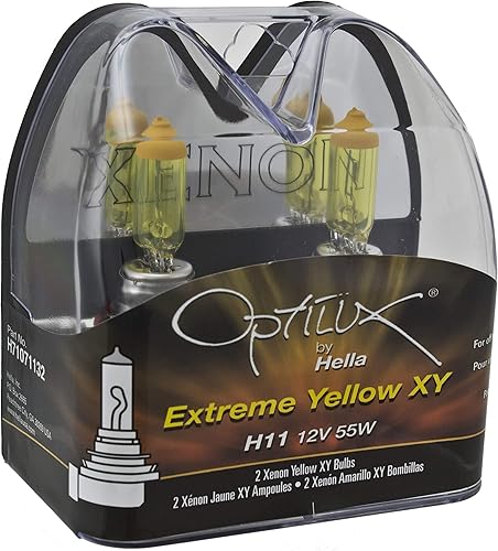 Optilux H71071132 XY Series H11 juego de foco halógeno amarillo de xenón 12 voltios/55 vatios