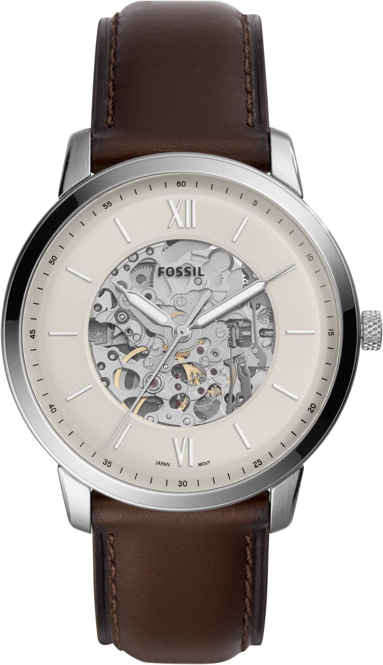 Neutra Automatic Cream Skeleton Dial Men's Watch ME3184