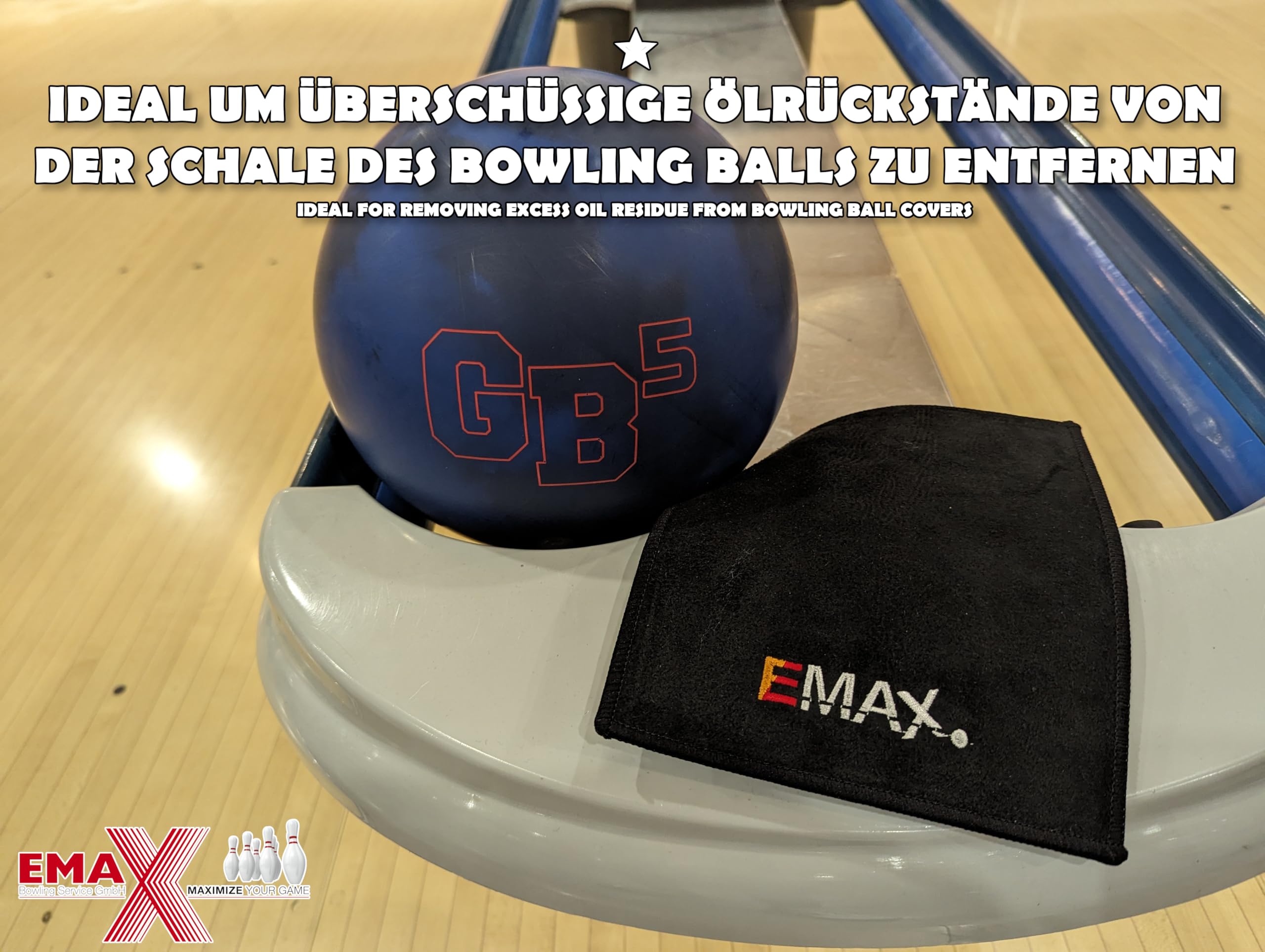 EMAX | Bowling Shammy - Handdoek voor Bowlingballen