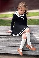 Vista 2 de Otter MOMO Vestido de uniforme escolar con tirantes en T para niña Mary Jane Flat