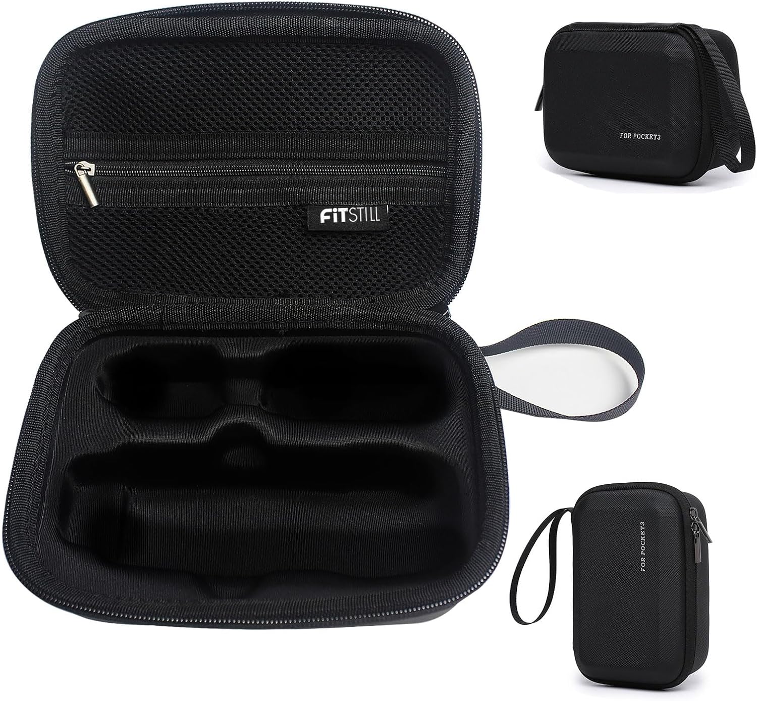 Aazon.co : FiTSTILL Black PU Carrying&Protective Hard Shell Travel - View #5